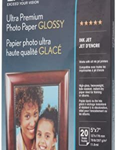 Epson Ultra Premium Photo Paper GLOSSY (5x7 Inches, 20 Sheets) (S041945)