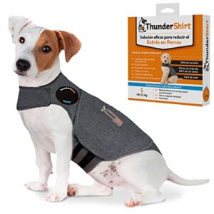 thundershirt classic dog anxiety jacket, heather grey, small