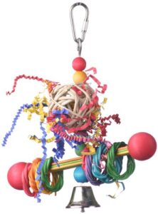 super bird creations sb548 vine ring tweeter totter bird toy, small bird size, 7" x 2.5"