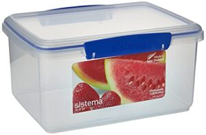 sistema 1830 klip it collection rectangle food storage container, 101 ounce