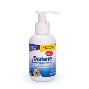 pet king brands zymox oratene enzymatic brushless oral care water additive, 4oz
