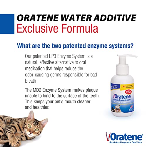 Pet King Brands Zymox Oratene Enzymatic Brushless Oral Care Water Additive, 4oz