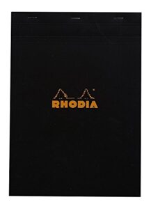 rhodia staplebound pad no.18 - a4 (8.25 x 11.75 inches), graph, black