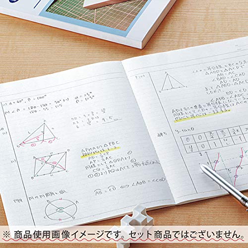 Kokuyo Campus Notebook, B 6mm(0.24in) Dot Ruled, Semi-B5, 30 Sheets, 35 Lines, Pack of 5, 5 Colors, Japan Improt (NO-3CBTNX5)