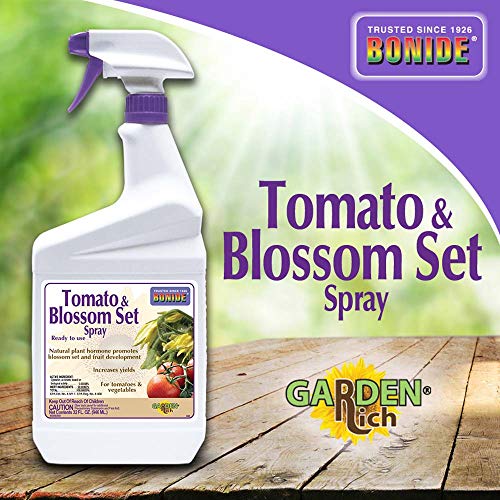 Bonide Tomato & Blossom Spray Set, 32 oz Ready-to-Use, Increases Harvest of Fruits & Vegetables in Home Garden