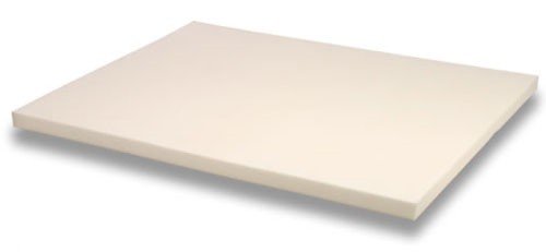 King Size 4 inch Thick, 4lb Density Gray Visco Elastic Memory Foam MattressPad, Bed Topper Made in The USA