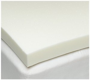 King Size 4 inch Thick, 4lb Density Gray Visco Elastic Memory Foam MattressPad, Bed Topper Made in The USA