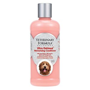 veterinary formula solutions ultra oatmeal moisturizing conditioner for dogs, 17 oz – with colloidal oatmeal and jojoba – leaves coat soft, shiny, hydrated, strong – long-lasting fragrance (fg01250)