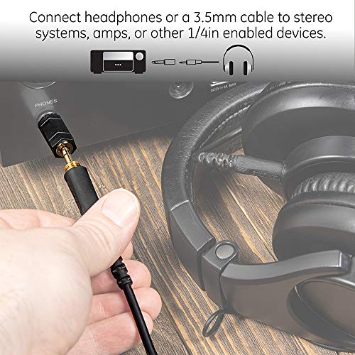 GE Universal Audio Extension Kit, 3.5mm Plugs and Coiled Extension Cable, 18 Feet, for use with Headphones, Stereos, Smartphones, Tablets and Sounds Systems, 33612
