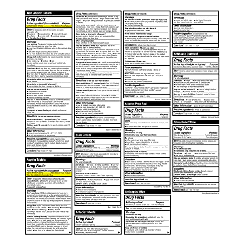 First Aid Kit Hard Red Case 326 Pieces Exceeds OSHA and ANSI Guidelines 100 People - Office, Home, Car, School, Emergency, Survival, Camping, Hunting and Sports