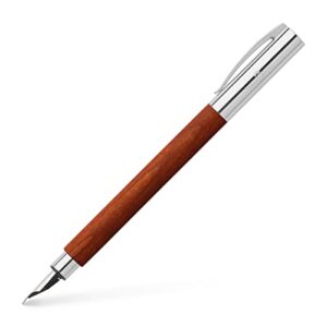 faber-castell ambition pearwood brown fountain pen