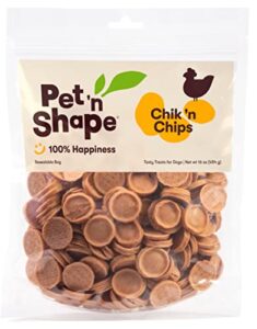 pet 'n shape chik 'n chips jerky dog treats - 1 pound