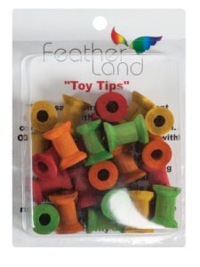 paradise 3/4-inch by 1-1/8-inch wood spools bird toy