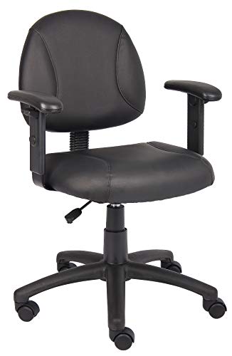 Boss Office Products Posture Task Chair with Adjustable Arms in Black