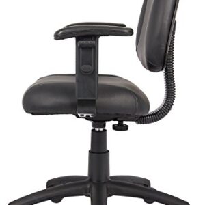 Boss Office Products Posture Task Chair with Adjustable Arms in Black