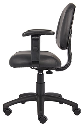 Boss Office Products Posture Task Chair with Adjustable Arms in Black