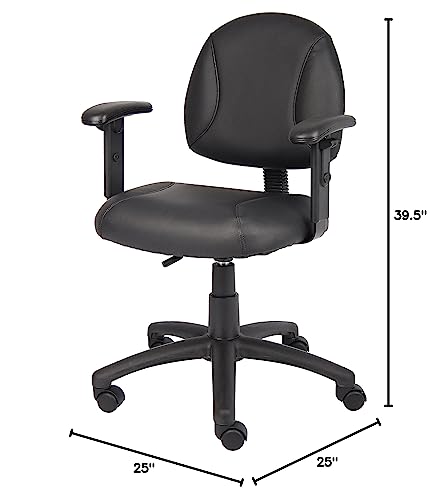 Boss Office Products Posture Task Chair with Adjustable Arms in Black