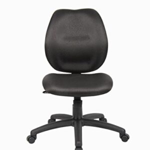 Boss Office Products Any Task Mid-Back Task Chair with No Arms in Black