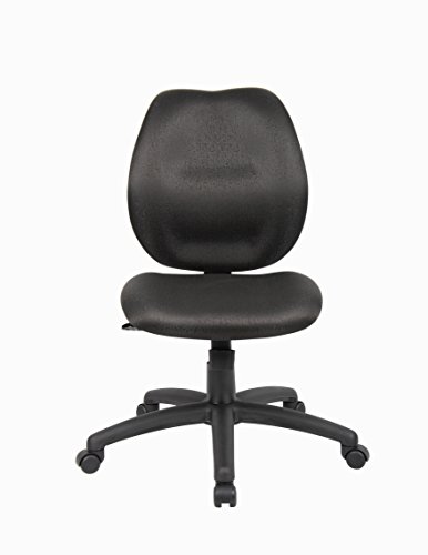 Boss Office Products Any Task Mid-Back Task Chair with No Arms in Black