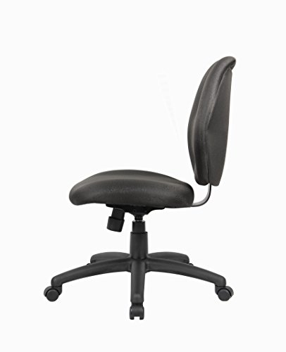 Boss Office Products Any Task Mid-Back Task Chair with No Arms in Black