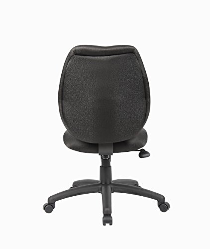 Boss Office Products Any Task Mid-Back Task Chair with No Arms in Black