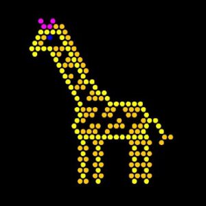 IllumiPeg Zoo Refill templates for pre-1994 Original Lite Brite (10 Sheets, 9x12)