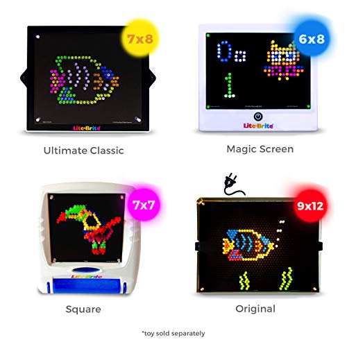 IllumiPeg Zoo Refill templates for pre-1994 Original Lite Brite (10 Sheets, 9x12)