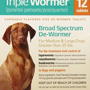 Durvet Triple Wormer for Medium and Large Dogs