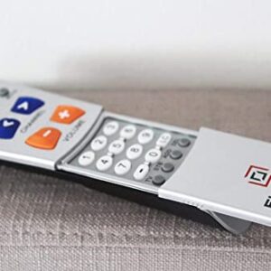 Flipper Big Button Universal TV Remote - Seniors, Elderly - Simple, Works TV & Cable - Favorite Channels - Learning - Supports IR Devices