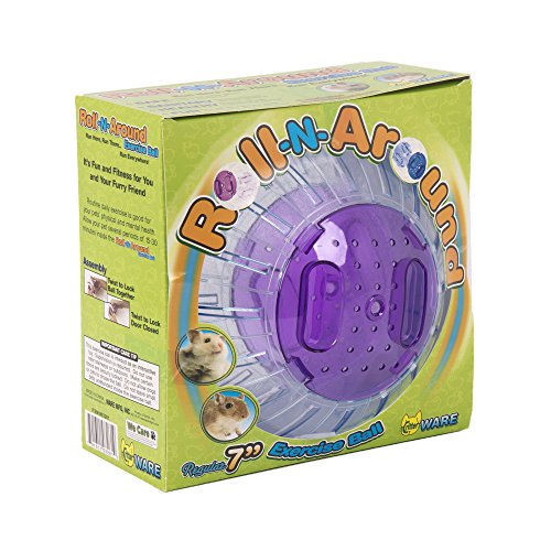 Ware Manufacturing3261 Roll-N-Around Small Pet Rolling Ball Toy, Medium, Clear