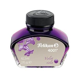 pelikan 4001 bottled ink for fountain pens, violet, 62.5ml, 1 each (329193)