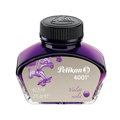 Pelikan 4001 Bottled Ink for Fountain Pens, Violet, 62.5ml, 1 Each (329193)