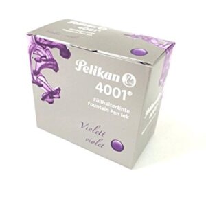 Pelikan 4001 Bottled Ink for Fountain Pens, Violet, 62.5ml, 1 Each (329193)