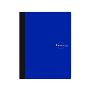 oxford focusnotes composition book, 7-1/2" x 9-3/4", 80 sheets, blue (90224)