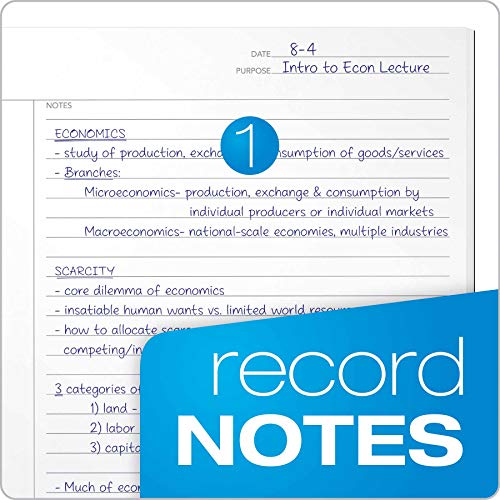 Oxford FocusNotes Composition Book, 7-1/2" x 9-3/4", 80 Sheets, Blue (90224)