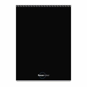 oxford focusnotes writing tablet, 8-1/2 x 11-3/4 inches, white, cornell rule, 70 sheets(90221)