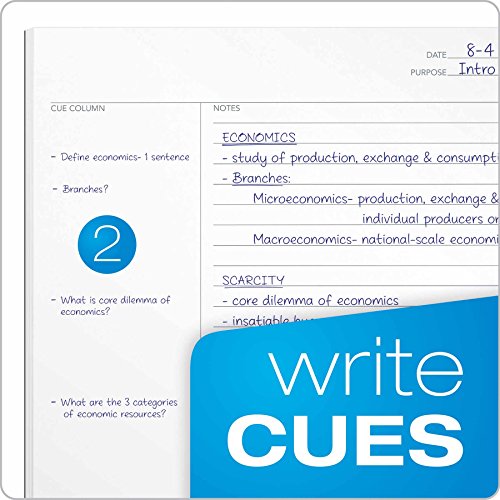 Oxford FocusNotes Writing Tablet, 8-1/2 x 11-3/4 Inches, White, Cornell Rule, 70 Sheets(90221)