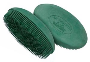 tough-1 flexible rubber face brush - hunter green