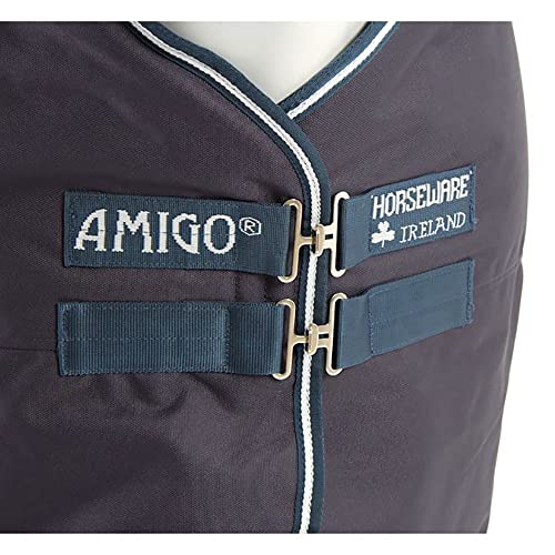 Horseware Ireland Amigo Bravo 12 Heavy 400g Horse Turnout Blanket Navy/Navy 69