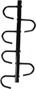 jt international tough 1 4-prong portable tack rack, black