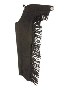 tough-1 synthetic suede youth western show chaps m