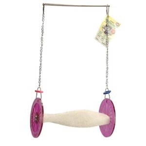 polly's twist-n-swing for pet birds, large