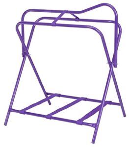 tough1 folding floor saddle rack purple