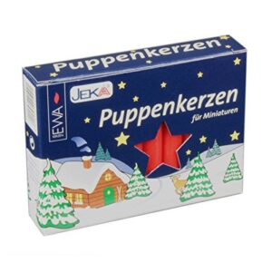 jeka german candles very small red 10mm puppenkerzen