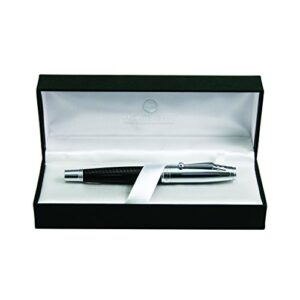 Monteverde Invincia Chrome, Black Carbon Fiber Medium Fountain Pen (MV40065)