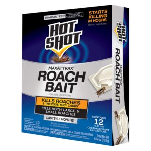 hot shot maxattrax roach bait, 12 child-resistant bait stations
