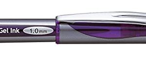 Pentel Liquid Gel Pen, Refillable, 1.0mm, Violet Barrel/Ink (PENBL60V)