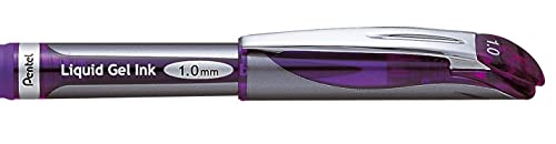 Pentel Liquid Gel Pen, Refillable, 1.0mm, Violet Barrel/Ink (PENBL60V)