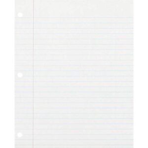 ecology college ruled recycled filler paper,white, 150 sheets (3202)