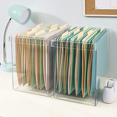 Hanging File Box (Clear) (10"H x 13.5"W x 7"D)